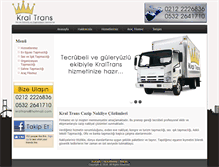 Tablet Screenshot of kraltrans.com